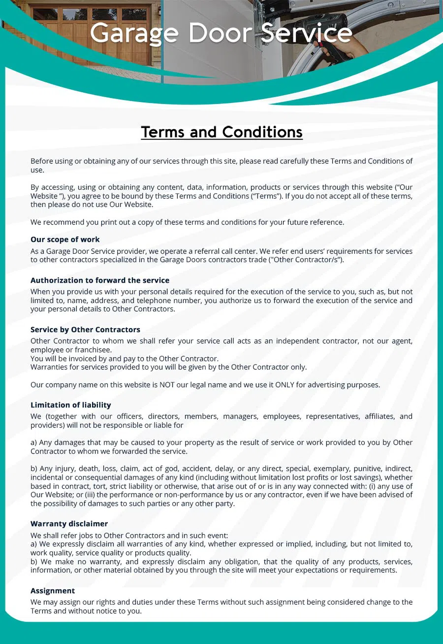 Garage Door Mobile Service Repair Glencoe, IL 847-920-7873